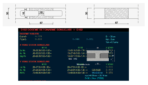 sta4cad boşluklu döşeme modelleme 5